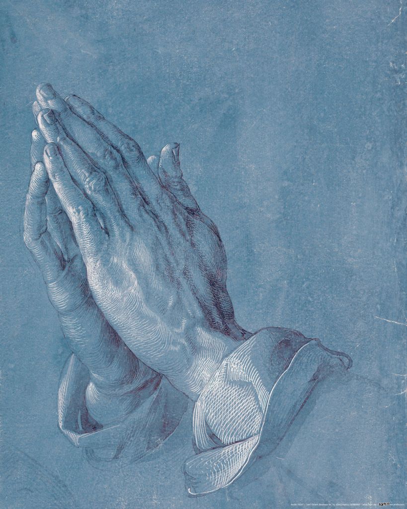 Albrecht Dürer Kunstdruck Bild - Betende Hände, 1508 (50 x 40 cm)