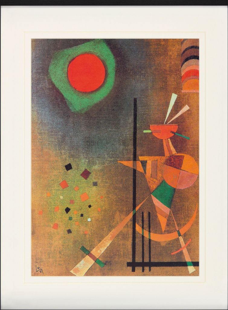 Wassily Kandinsky Gerahmtes Bild Mit Edlem Passepartout | Wand-Bilder | Im Bilderrahmen - Aufleuchten, 1927 (80 x 60 cm)