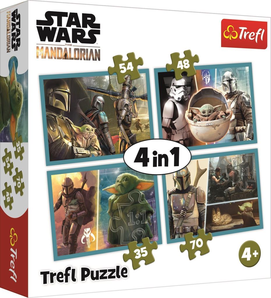 TREFL Puzzle Mandalorian und seine Welt 4in1 (35,48,54,70 Produktbild 