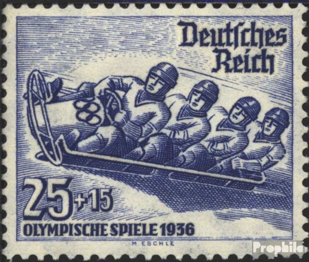 Briefmarken Deutsches Reich 1935 Mi 602 postfrisch 4. Olympische Winterspiele