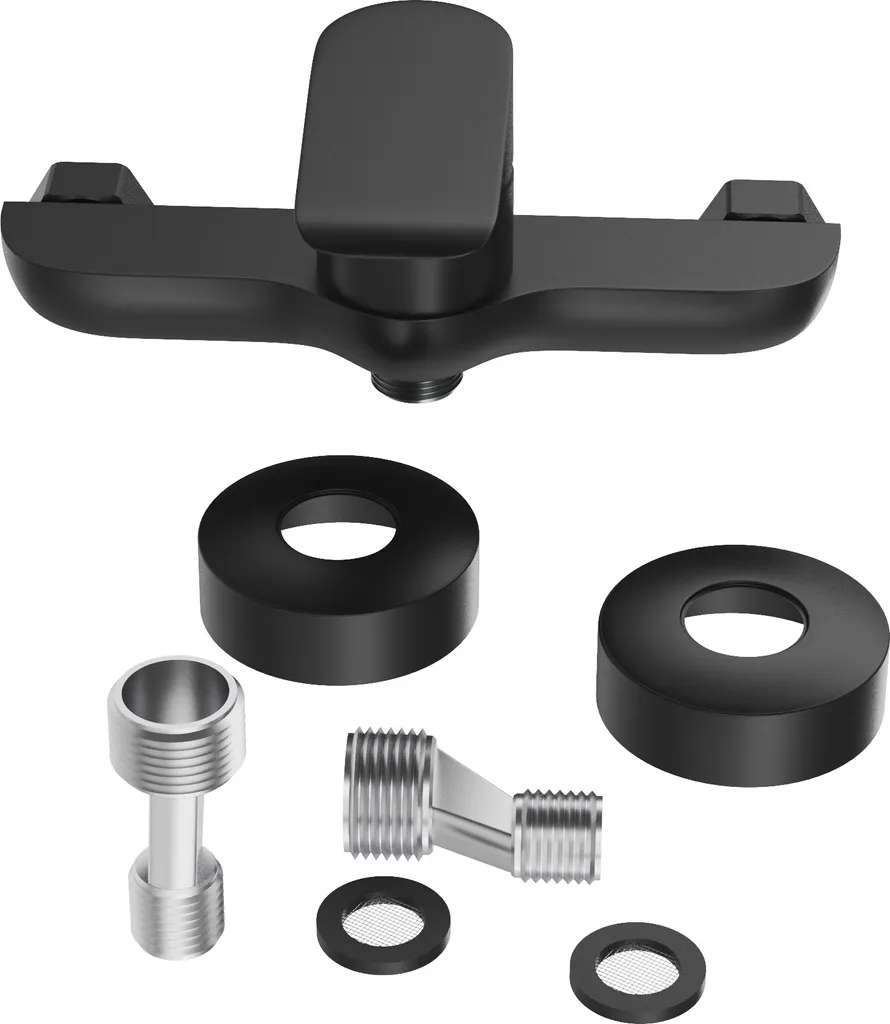 Miscelatore Bagno Granitan VITO Nero - Resistente e Facile da Pulire - 9