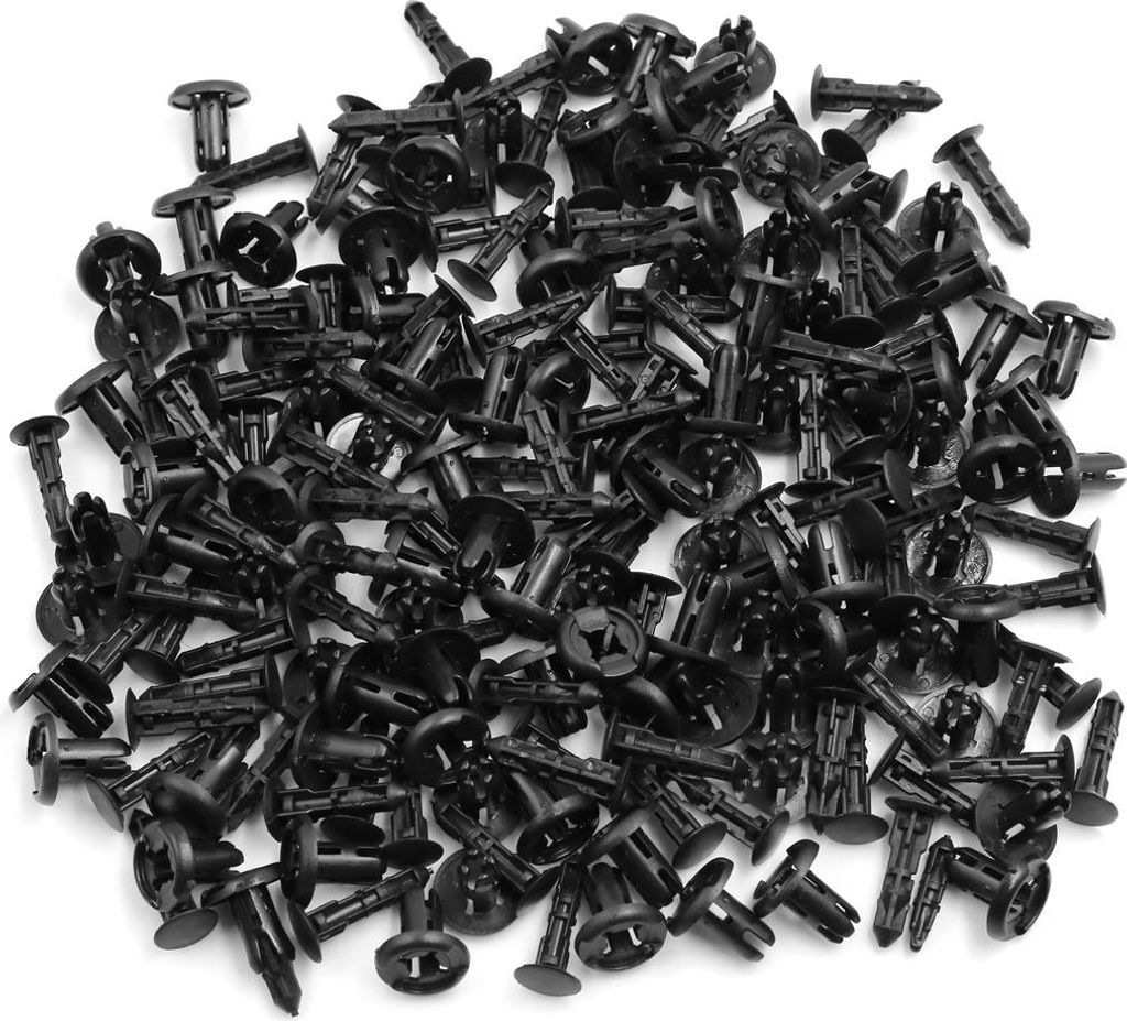 100 Stk. Kunststoff Nieten 8mm Loch Auto Schutzblech Stoßfänger Halterungen 8*15mm