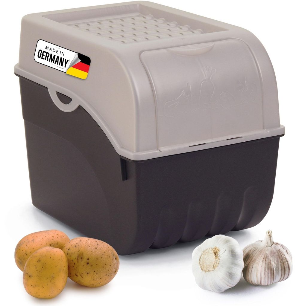 Novaliv 1x Groß 9l Kartoffelhorde perlmut Kartoffelbehälter Produktbild 