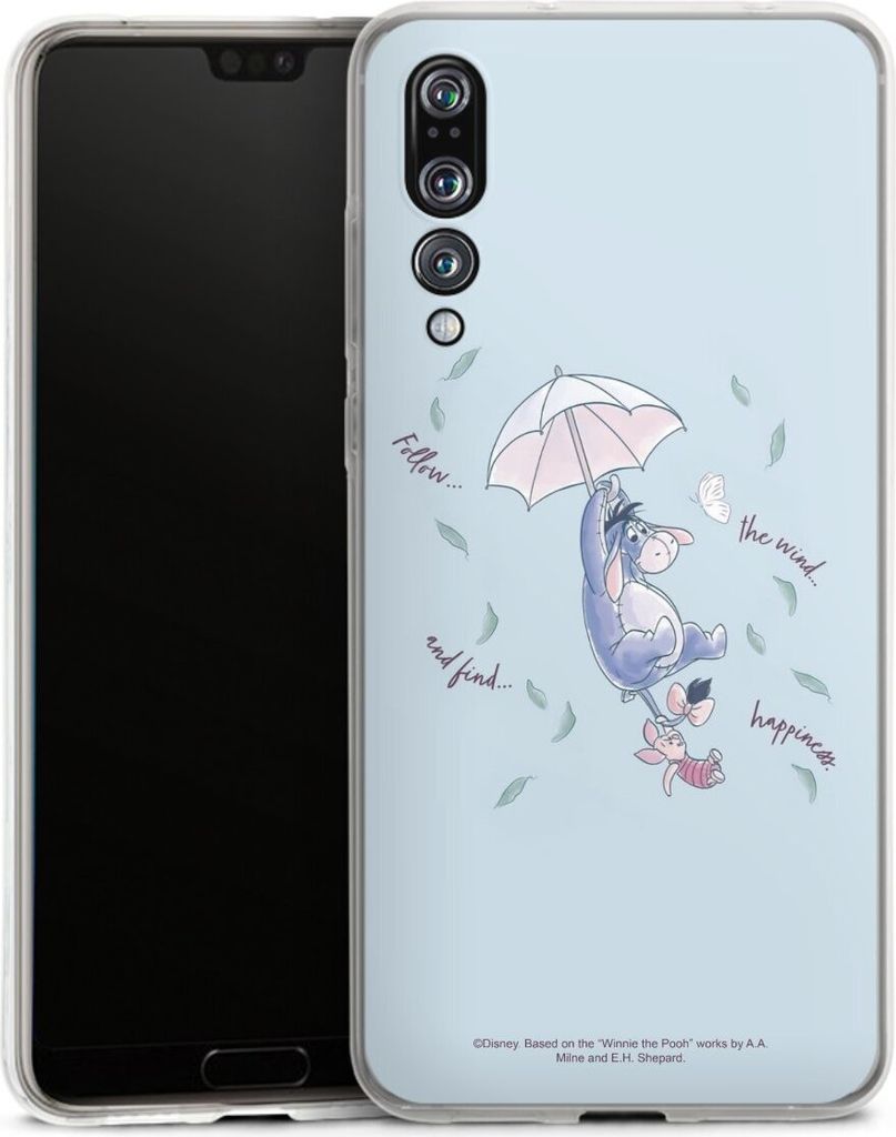 DeinDesign Handyhülle für Huawei P20 Pro Silikon Hülle Case Smartphone Schutzhülle Disney Offizielles Lizenzprodukt Winnie Puuh I-Aah