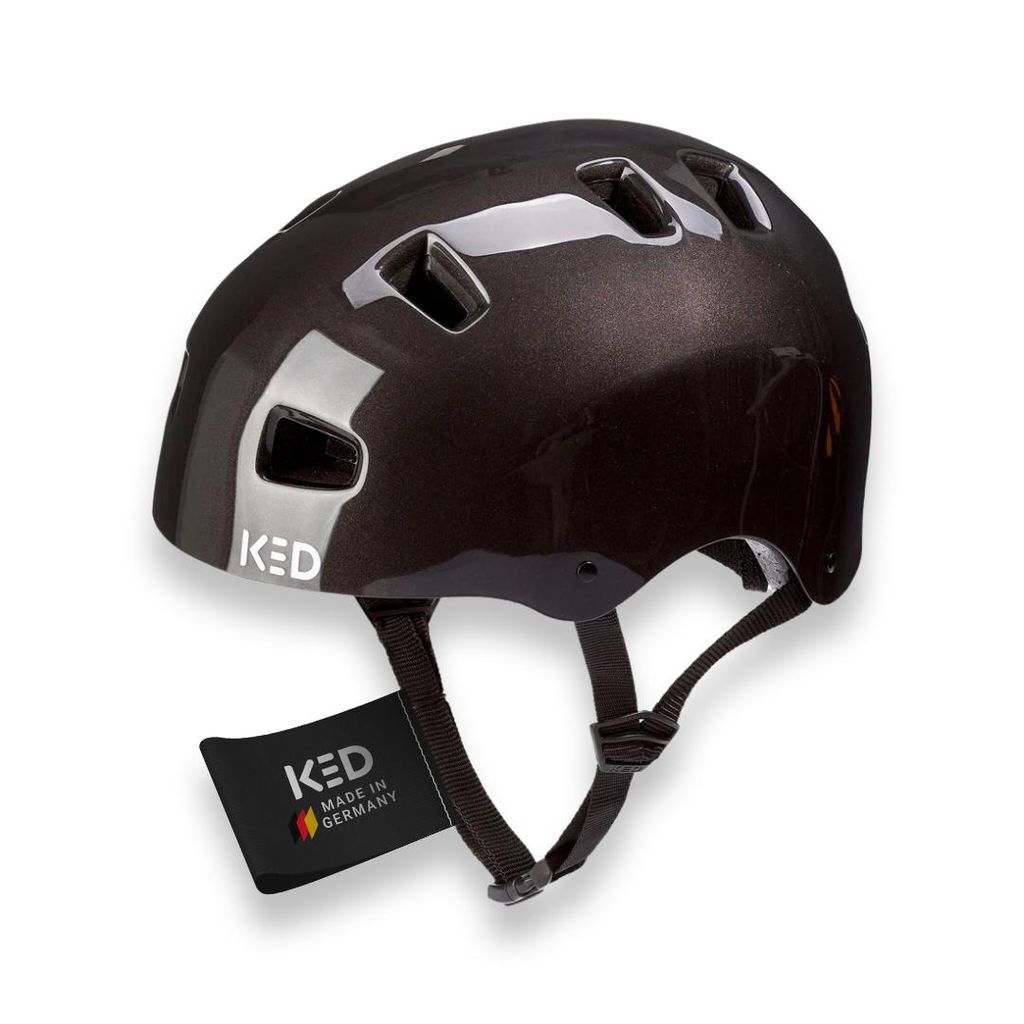 KED 5Forty Jugend Helm – Leichter Skate-Bike-Helm Mit QUICKSAFE Verstellsystem Und Maxshell Technologie Farbe: black Größe: 57-62 (L)