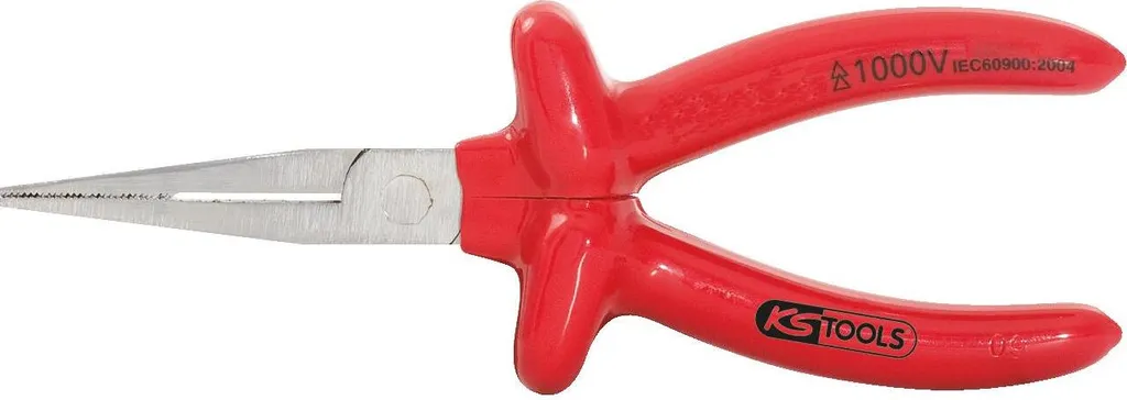 KS Tools 117.1299 Pinza a Becchi Piatti 160mm - Acciaio VDE 1000V Professionale