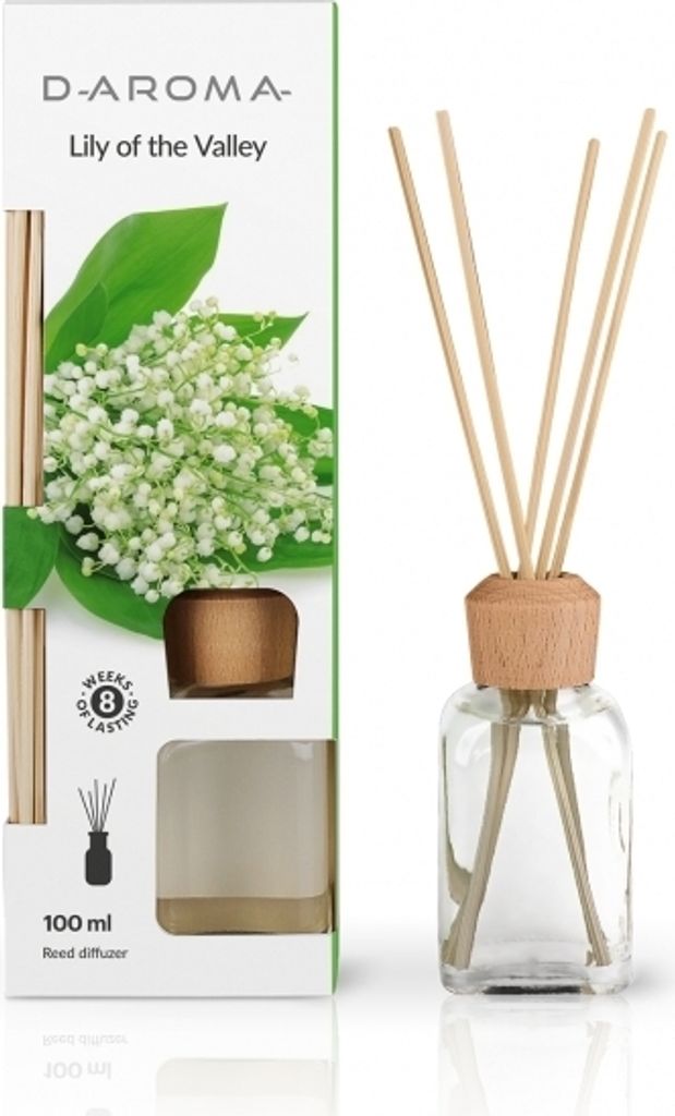 Duftdiffusor D-aroma Reed Diffuser 100ml Maiglöckchen Produktbild 