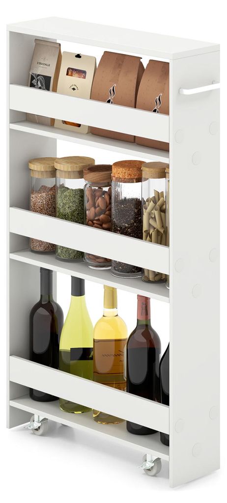 Nischenregal 13cm breit, Küchenregal Küchenschrank Produktbild 