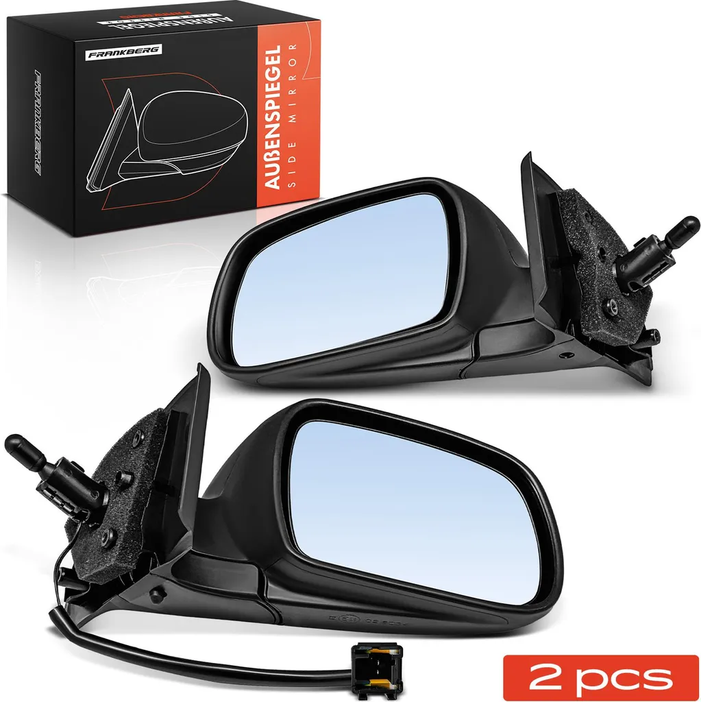 Rétroviseur de Rechange pour Peugeot 307 Break et 307 CC - Set de 2 Pièces