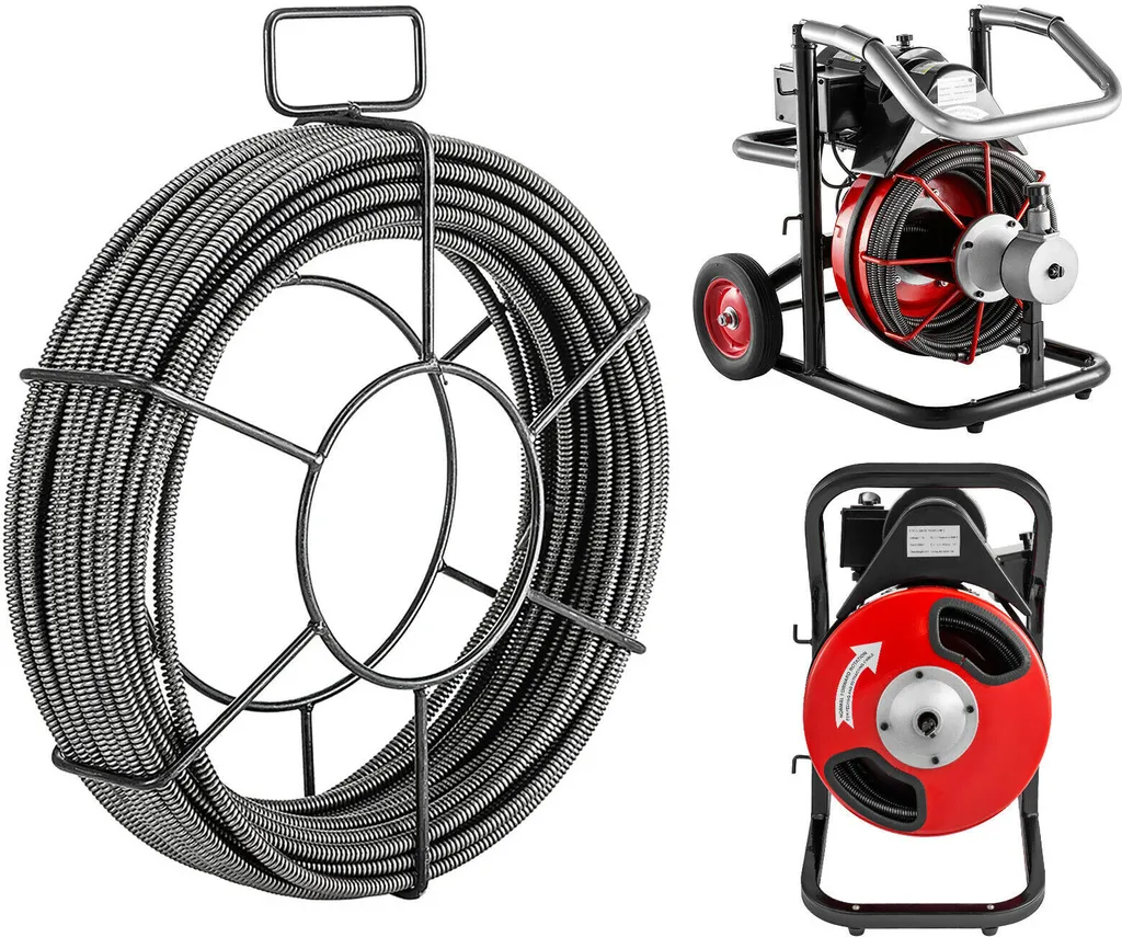 Câble d'évacuation 15M anti-bouchon pour conduits engorgés - 5