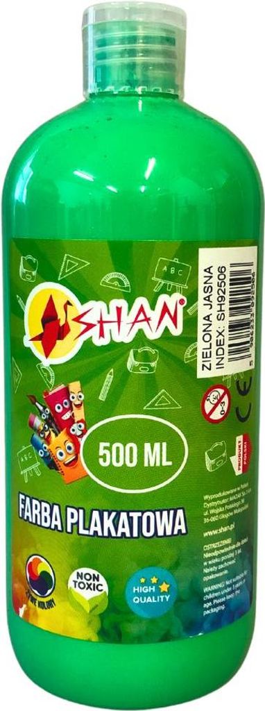 Plakatfarbe grün hell 500 ml Shan