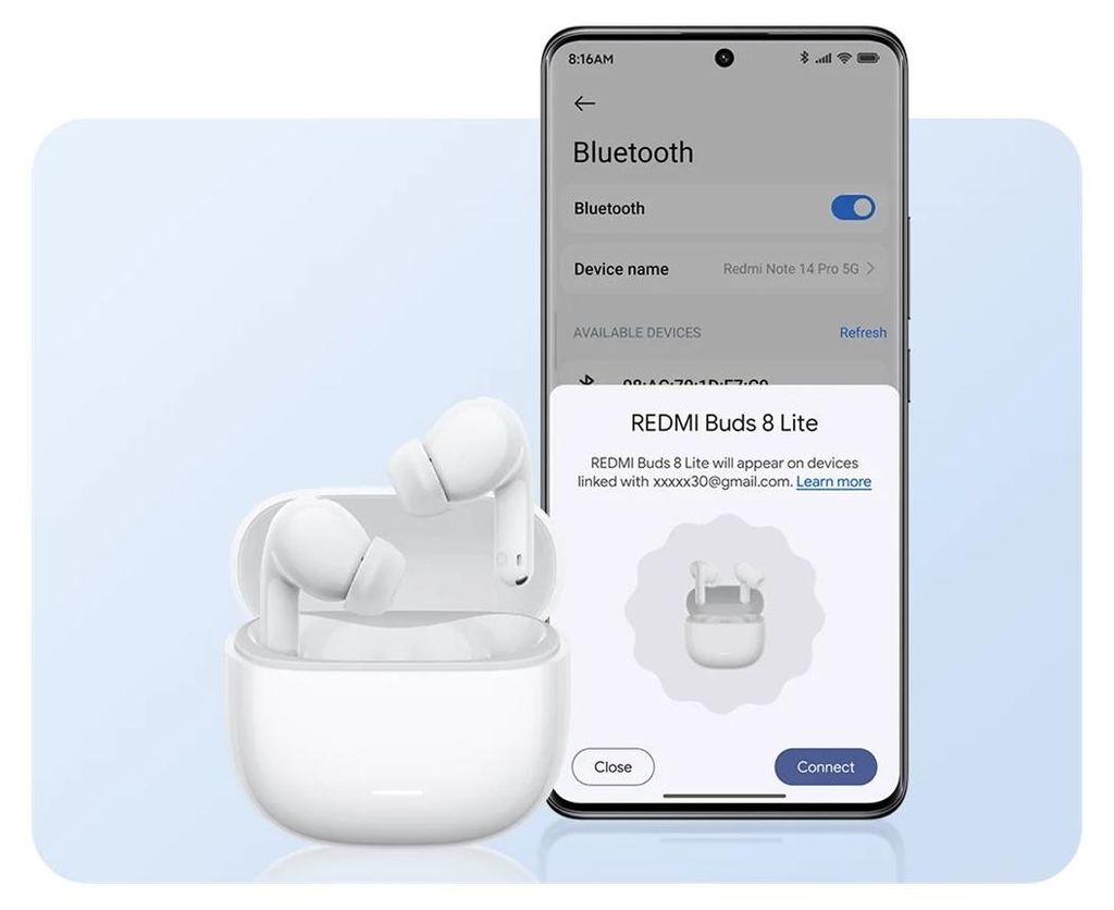 Xiaomi Redmi Buds 8 Lite - True Wireless-Kopfhörer mit Produktbild 