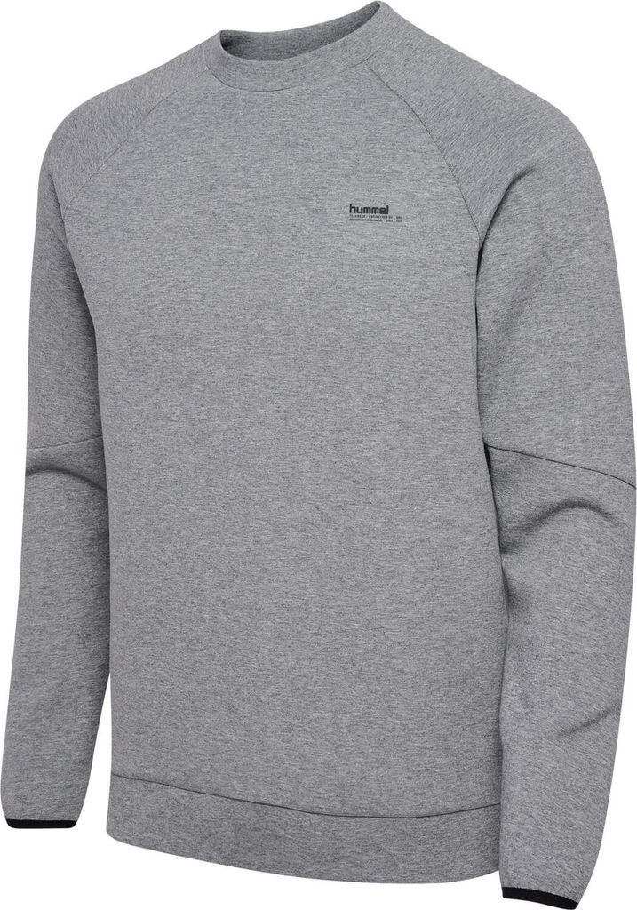 Hummel Hmltech Fleece Regular Crew - grey melange, Größe:XS