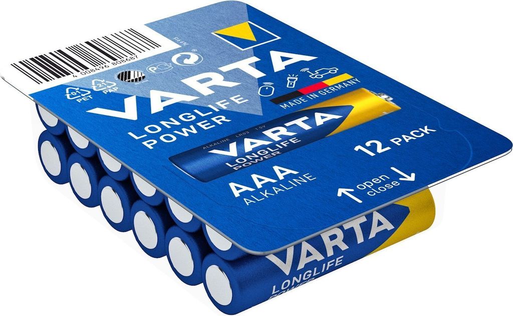 Varta BV-HE 12 AAA, Einwegbatterie, AAA, Alkali, 1,5 V, 12 Produktbild 