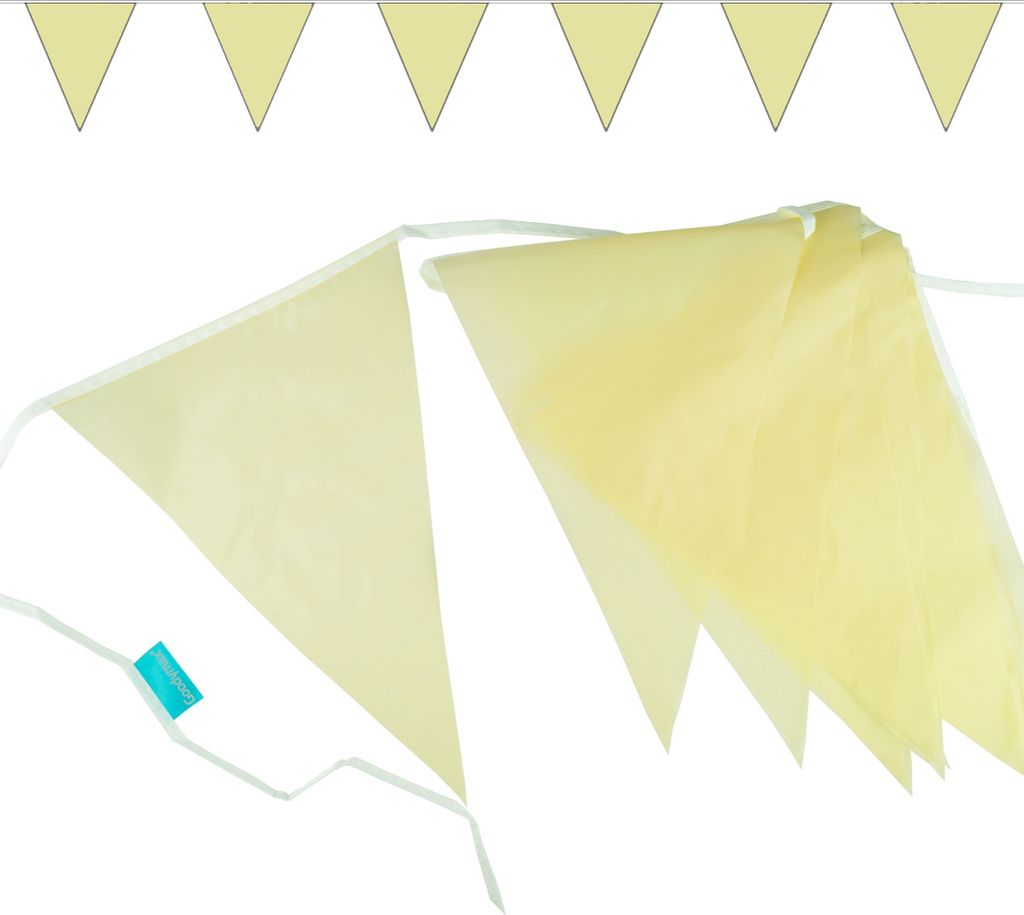 Goodymax® Wimpelkette 10 m Creme Produktbild 