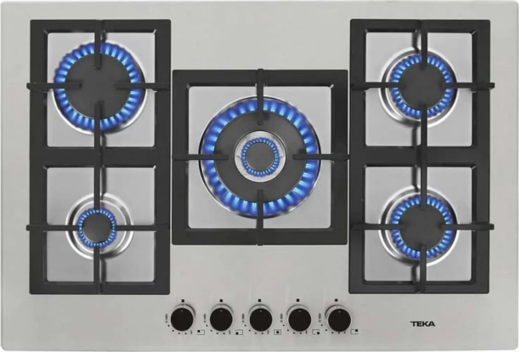 Cuisinière gaz 75 cm 5 feux Teka Total Efx 70.1 idéale pour la famille
