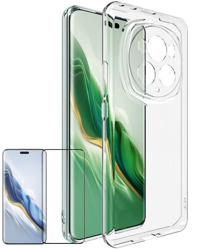 Per Honor Magic 6 Pro Custodia in silicone TPU trasparente Immagine del prodotto 