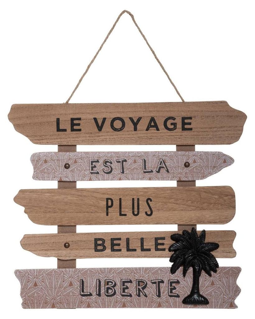 Wanddeko "kuba" holz 37x32cm - Atmosphera créateur d'intérieur