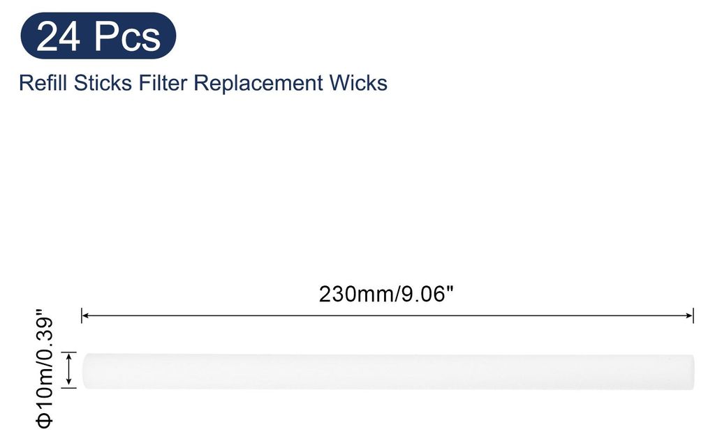 24 Stš¹ck Luftbefeuchter Baumwollstab, 10x230mm Luftbefeuchter Sticks Filter Ersatzdochte, Diffuser Stick Nachfš¹llung Mini fš¹r Schlafzimmer...