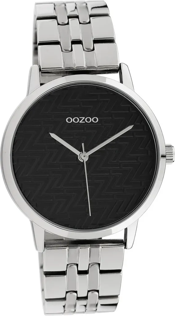 Montre analogique pour femme Oozoo argentée avec bracelet en acier