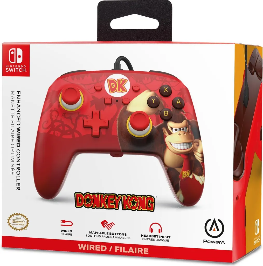 Manette Nintendo Switch PowerA avec boutons programmables Donkey Kong - 10