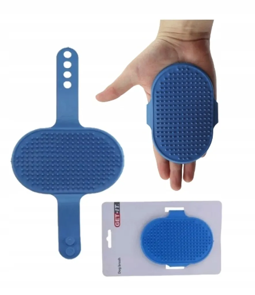 Guanto Spazzola Silicone Cani 12,5 x 8 cm - Togli Peli Professionale