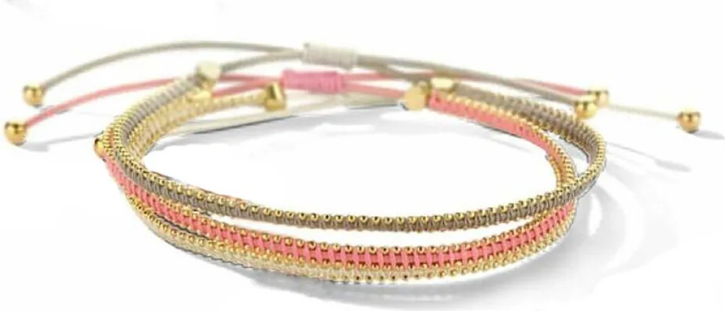 Set di braccialetti con perle Victoria, 3 pezzi