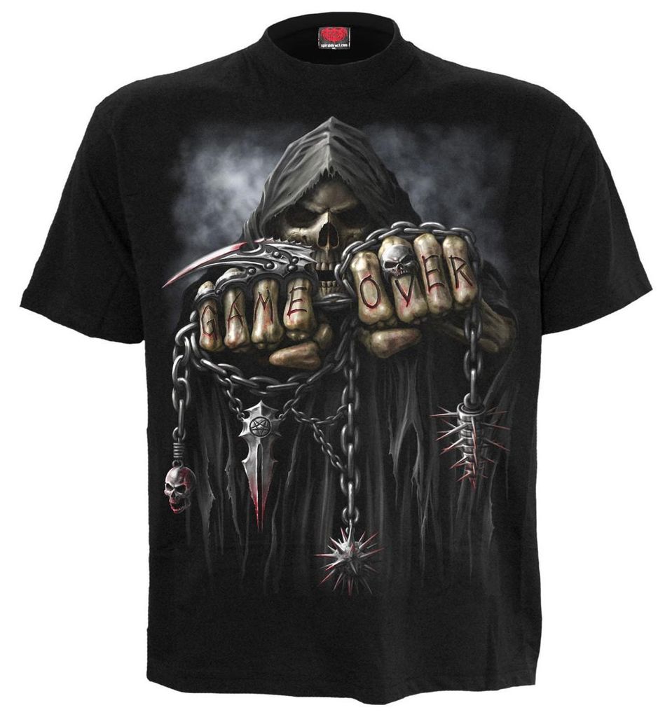 Spiral Direct - "Game Over" T-Shirt für Herren/Damen Uni RO15668 (XXL) (Schwarz)