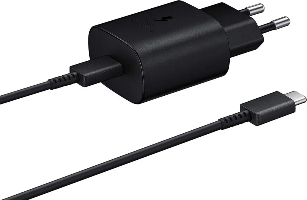 Caricatore Viaggio Samsung 25W Originale + Cavo C per l'Avventura