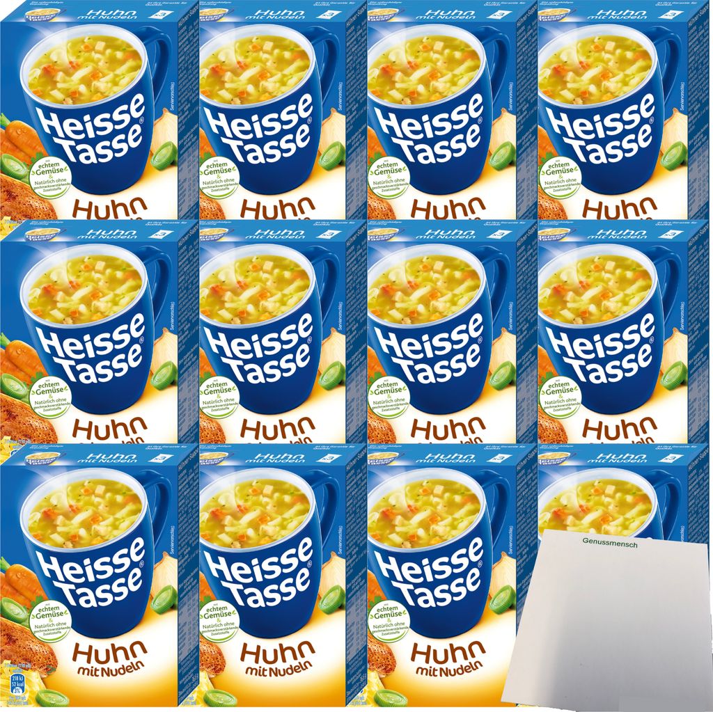 Erasco Heisse Tasse Huhn mit Nudeln 12er Pack (36 Beutel a Produktbild 