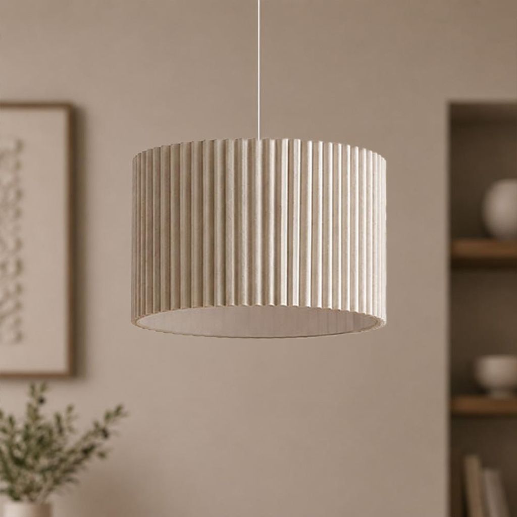 Milton & Oldbrook Hängelampe Ø 38 cm Vasteras Beige Produktbild 