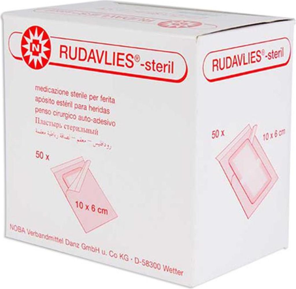 Rudavlies-Steril Verbandpflaster 6x10 cm 50 St