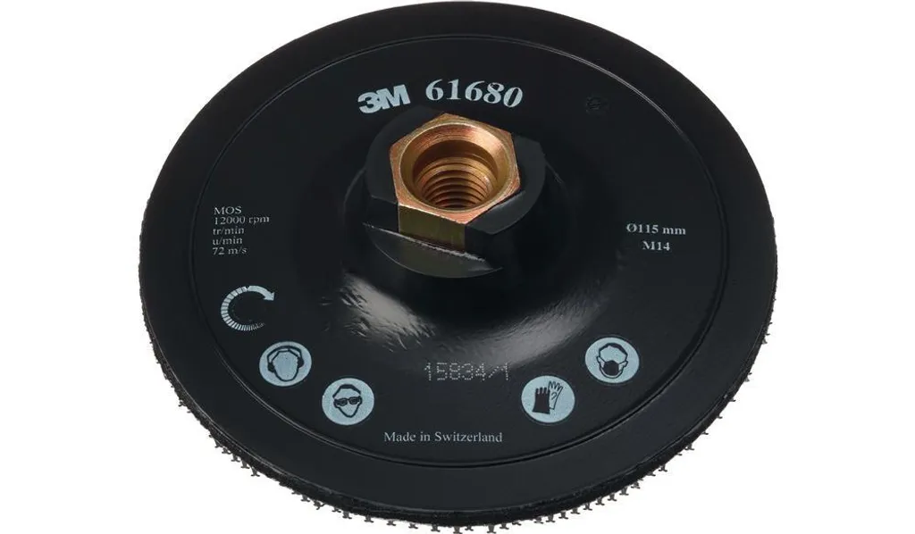 Supporto 3M Scotch-Brite™ DH-AC 115mm M14 con Perno di Centraggio