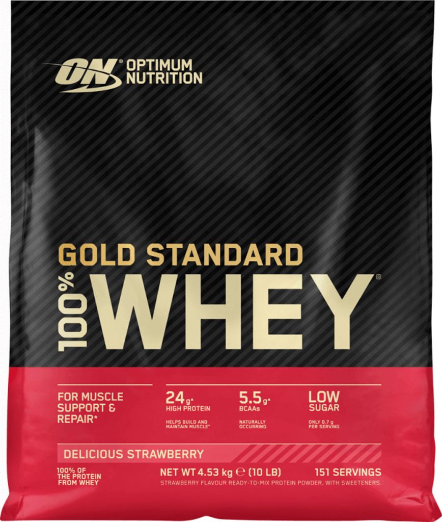 Optimum Nutrition - 100% Whey Gold Standard 4540 g leckere Erdbeere