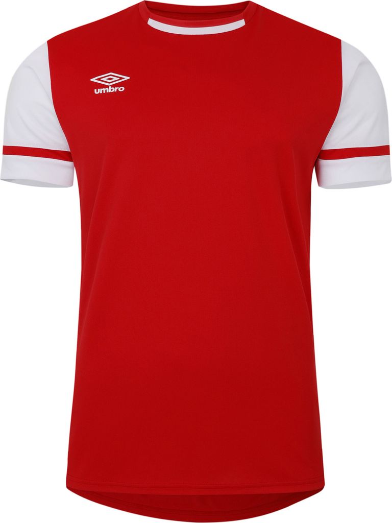 Umbro - "Cavelle" Trikot für Kinder UO2431 (140) (Zinnoberrot/ Brillantes Weiß)