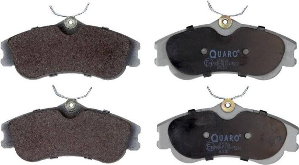 QUARO Bremsbeläge Satz Vorne Bremsklötze passend für PEUGEOT 206 Schrägheck (2A/C) QP8796