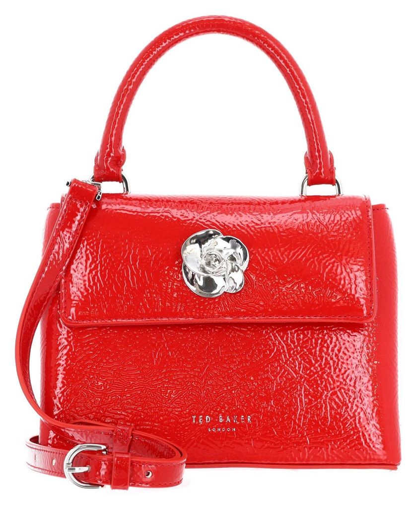 Ted Baker Umhängetasche Roseau Rose Detail Mini Top Crinkle Bag Red rot