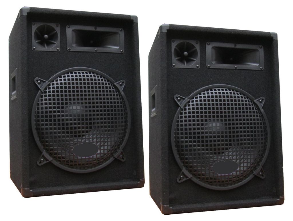 DSX Line 600 Watt PA Party DJ Disco Lautsprecher Boxen 3 Wege 1x30 cm Bass