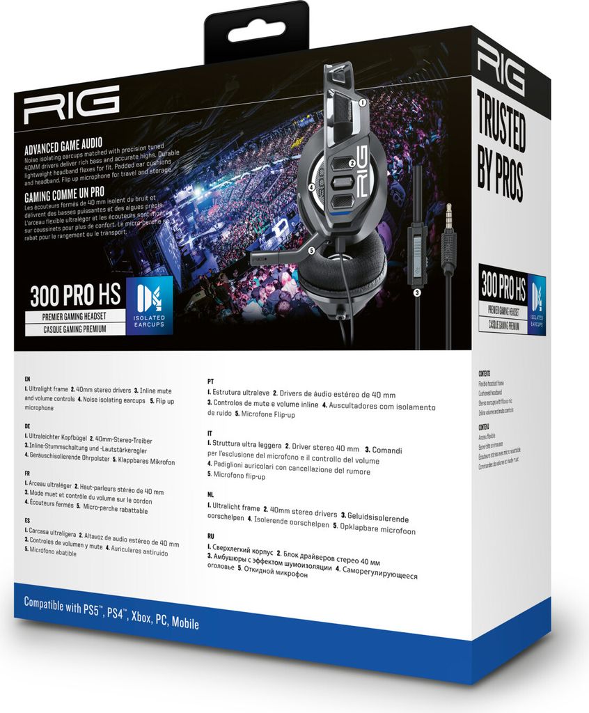 NACON RIG 300 PRO HS Kopfhörer Kabelgebunden Kopfband Produktbild 5