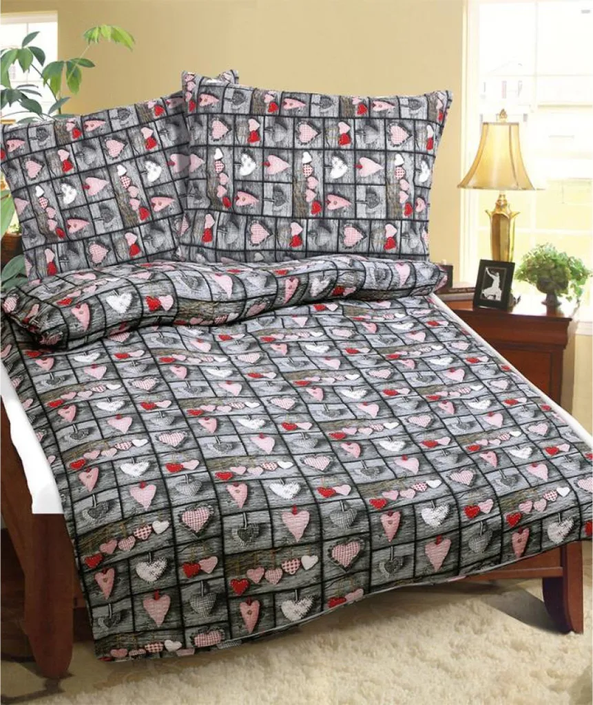 Biancheria da Letto in Crepe Rosso 140x220 - Set No Stiro Qualità Premium