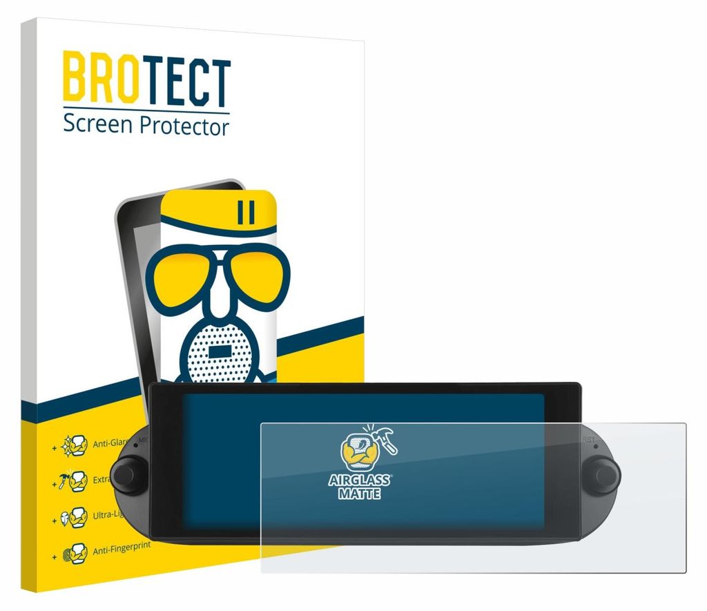 BROTECT Entspiegelungs Schutzglas für Essgoo Android Autoradio 6.86" Beetle 2001-2010 Schutzfolie Panzer Folie Glas Display Schutz matt
