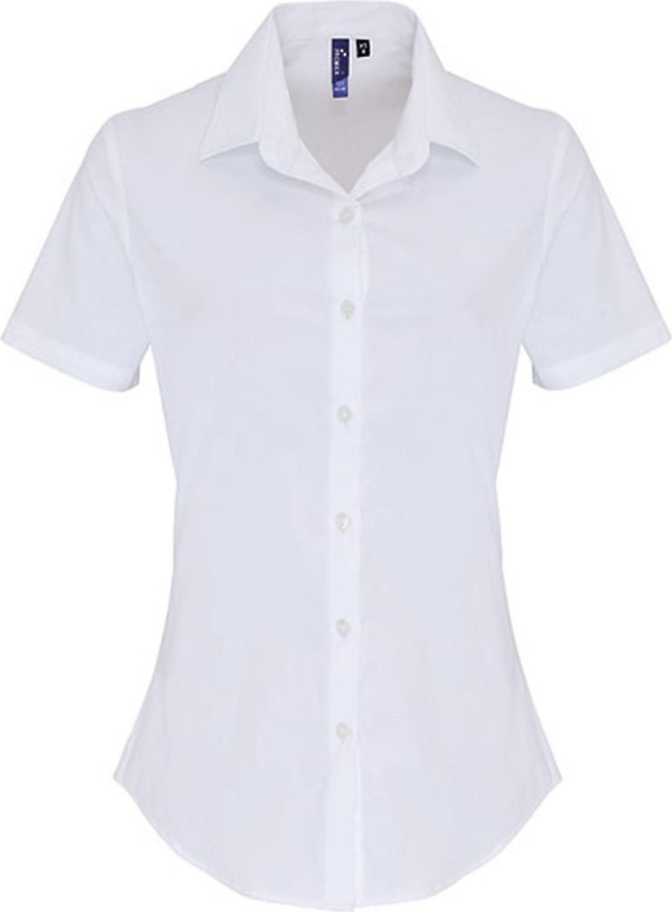 Premier Workwear WomenŽs Stretch Fit Poplin Short Sleeve Baumwolle Shi