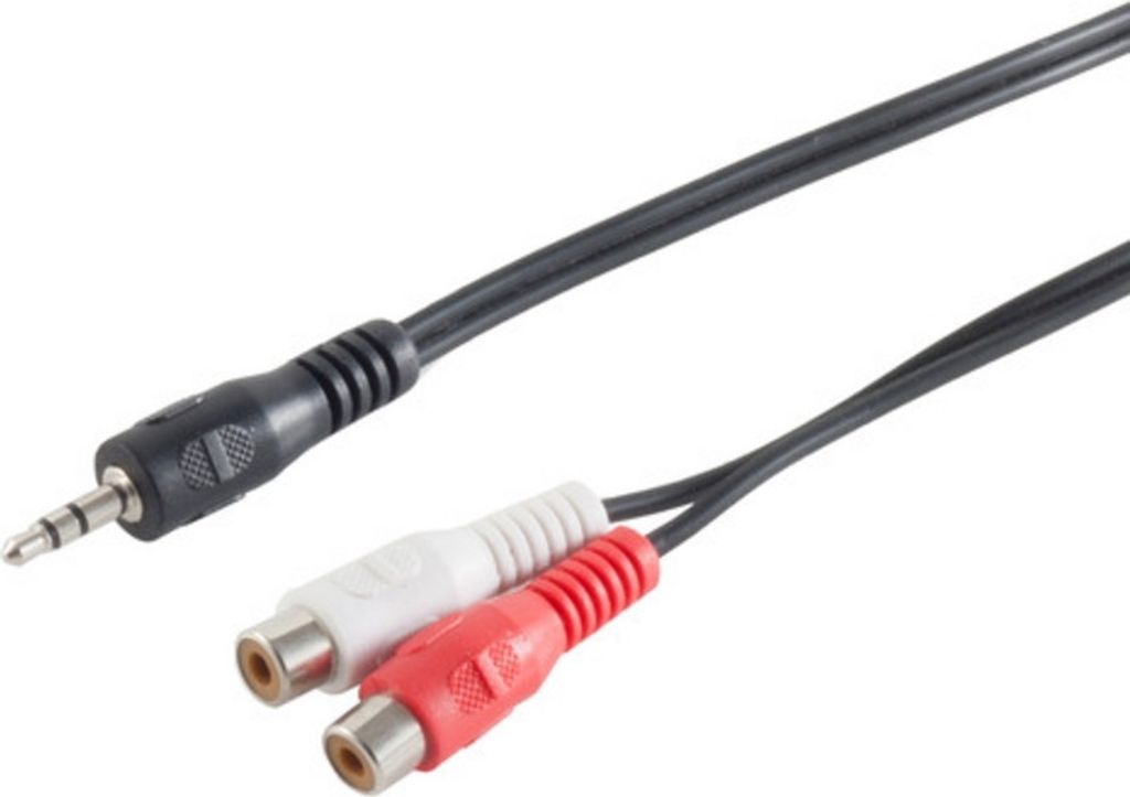 Klinkenstecker 3,5mm Stereo/ 2 Cinch-buchsen, 1,5m