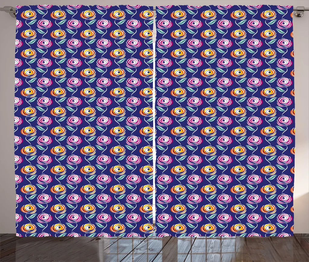 Tenda Rustica Rose ABAKUHAUS 280x175 cm | Arredo Shabby Indaco