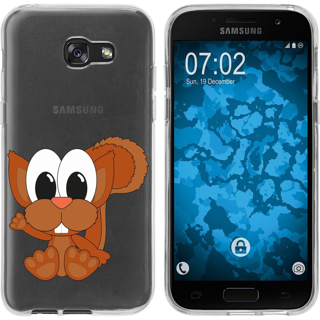 PhoneNatic Case kompatibel mit Samsung Galaxy A7 (2017) Silikon-Hülle Cutiemals M8
