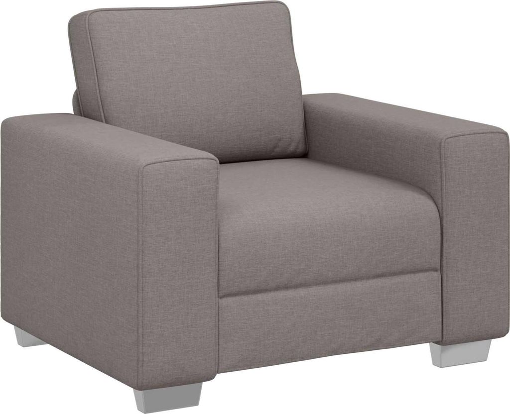 vidaXL Sofa-Sessel Taupe 100 cm Stoff