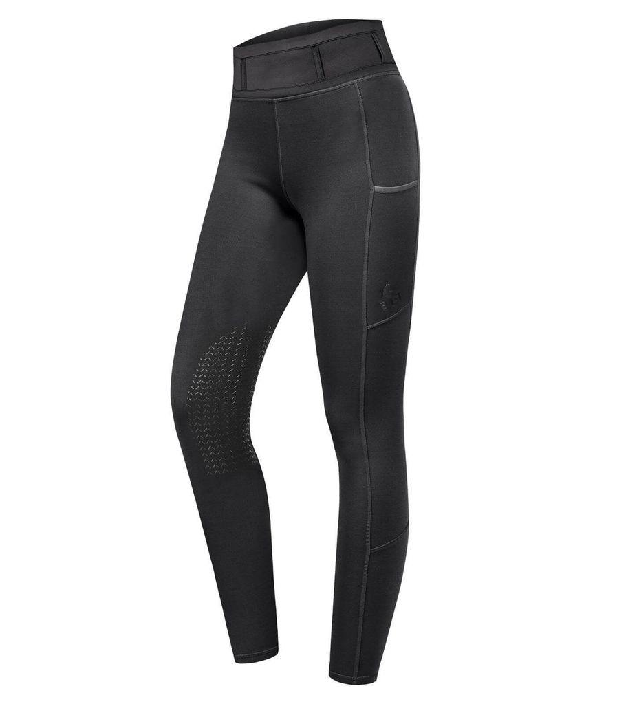 E.L.T Reitleggings Ella Knie Silikon Schwarz 164