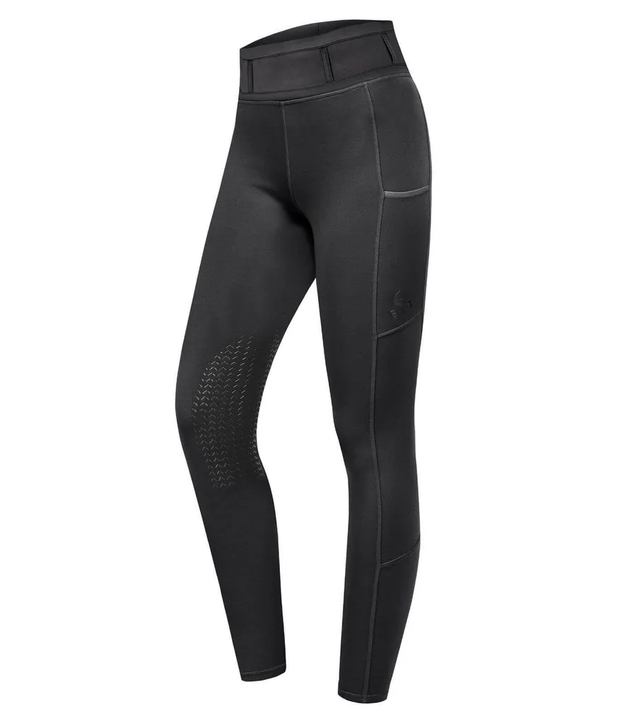Legging équitation Ella E.L.T. noir 140 : fini les irritations en selle