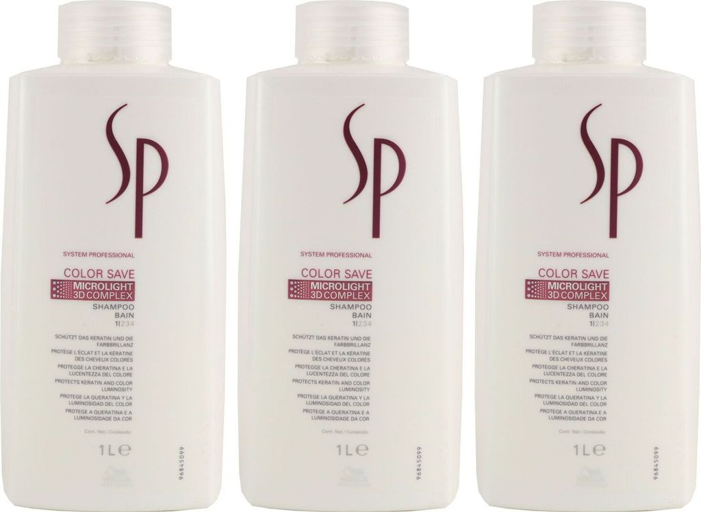 Wella SP Color Save 3 x 1000 ml Shampoo Set Produktbild 