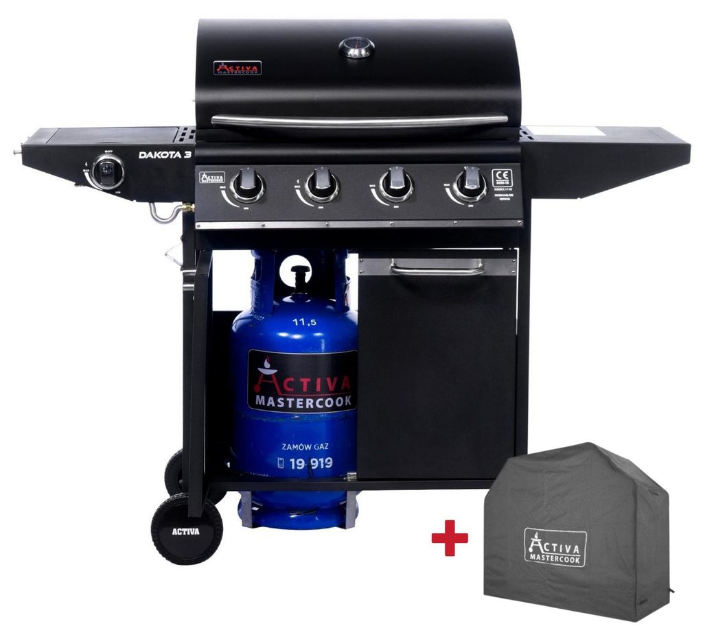 ACTIVA GRILL GAZOWY DAKOTA III 4+1 (12,8 + 3,2 kW) + Zdjęcie produktu 